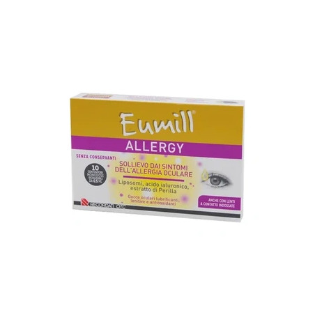 Recordati Eumill Allergy Eye Drops Single Dose 10 X 0.5 Ml