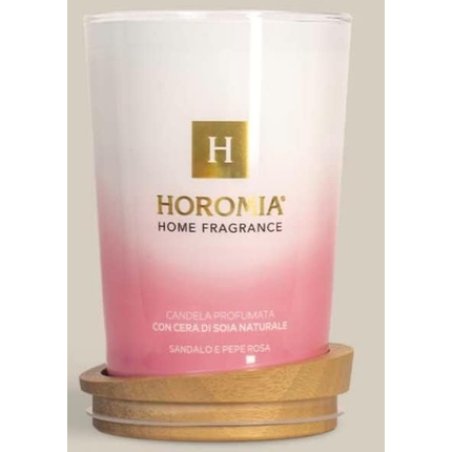 Horomia Aromatic Candle Sandalwood and Rose Pepper 350g with Natural Soy Wax