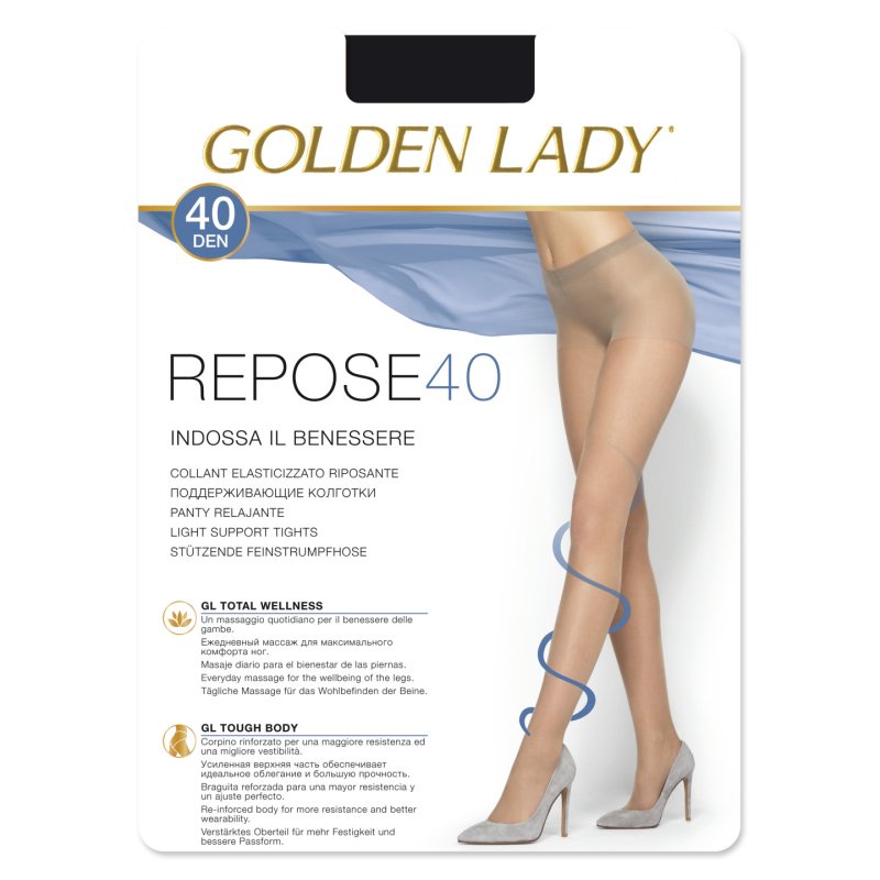 Golden Lady "Repose 40" Slightly Supportive Tights Size. S - M - L - Xl - Xxl