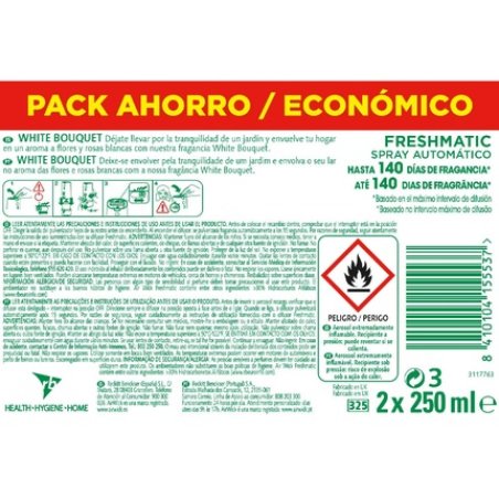 Freshmatic White Bouquet Air Freshener Refill 250ml - Pack of 2