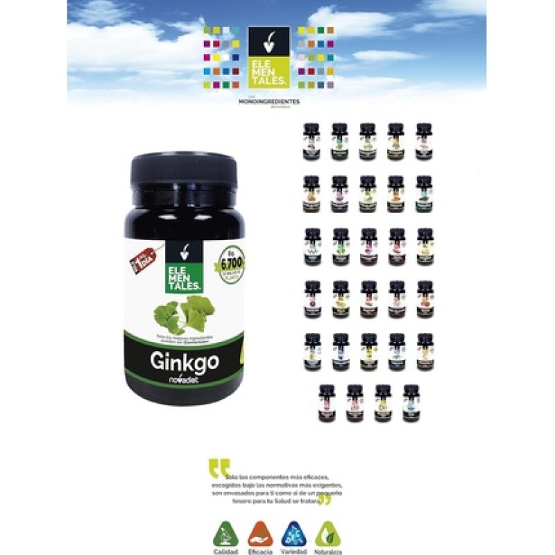 Novadiet Elemental Ginkgo Capsules with Ginkgo Biloba Supplement