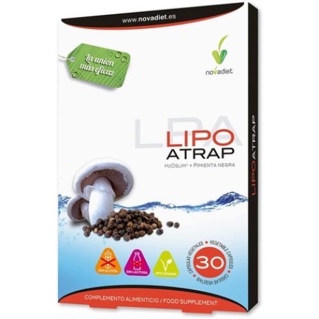 Novadiet Lipoatrap Capsules with H2oslim and Black Pepper for Weight Control