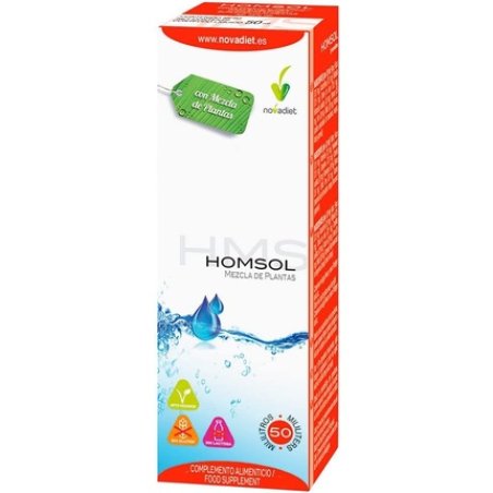 Novadiet HOMSOL 50ml with Plant Blend, Fucus, Artichoke, Dandelion, Rosemary, Helps with Weight Loss
