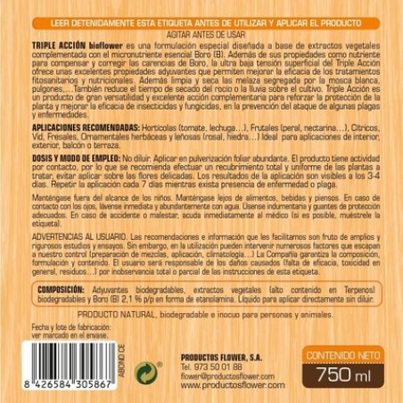 Flower L.U Triple Action Eco 750ml Unique