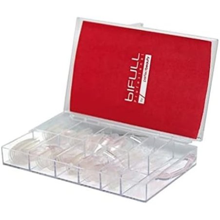 BIFULL Tips Nail French Manicure Black/White Standard