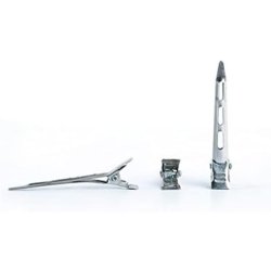 BIFULL Metal Roller Tongs 63mm 10 Pieces Black