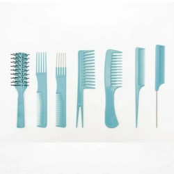 Bifull Set Of 7 Combs Gea Blue