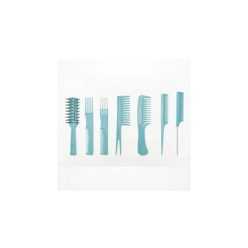 Bifull Set Of 7 Combs Gea Blue