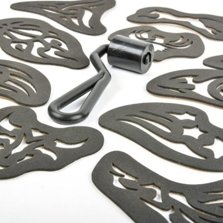 BIFULL Hair Tattoo Kit 12 Models Black White Standard