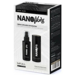 Bifull Nano Hair Fibers With Strong Hold Spray Black 100 Ml 25 G