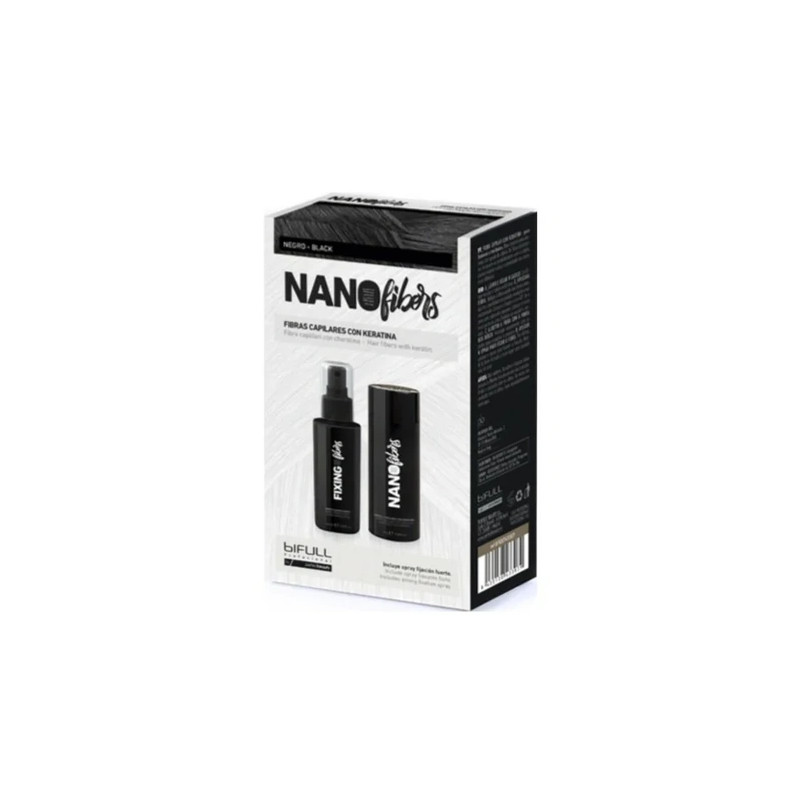 Bifull Nano Hair Fibers With Strong Hold Spray Black 100 Ml 25 G