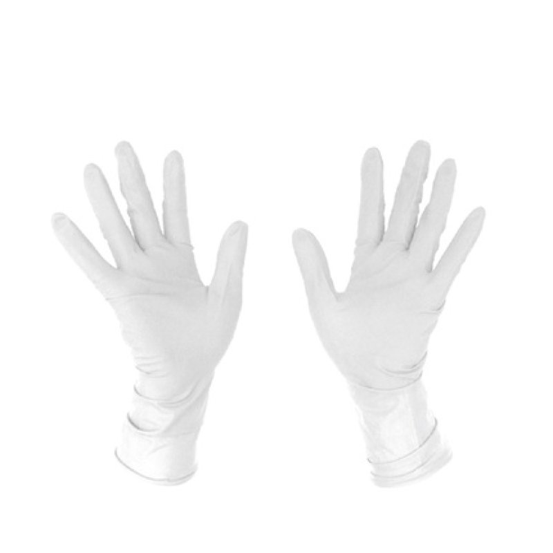 Accessories White Latex Gloves - Size Small - 100 Pieces