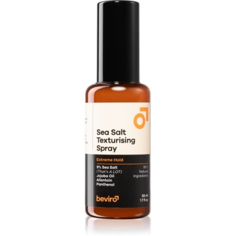 Beviro Sea Salt Texturising Spray - Extra Strong Hold, 50 ml
