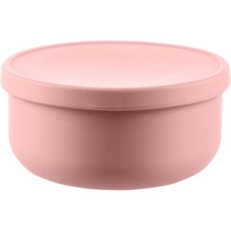 Zopa Silicone Bowl with Lid - Old Pink, 1 pc