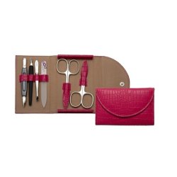 Manicure Set with Round Flap 6 Pieces Premium Line PL 214R