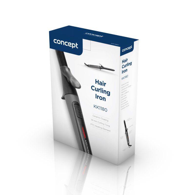 Concept KK1180 hair styling tool Curling iron Warm Grey 1.75 m