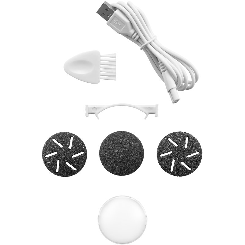 Concept PN3020 appareil de soins des pieds Foot pumice Noir, Or rose