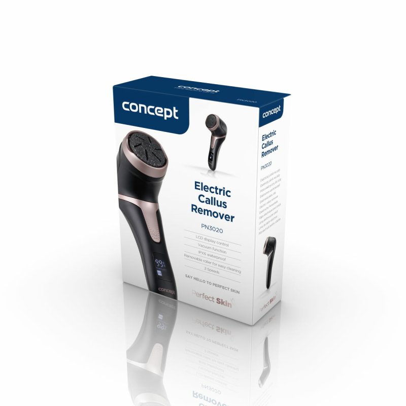 Concept PN3020 foot care appliance Foot pumice Black, Rose gold