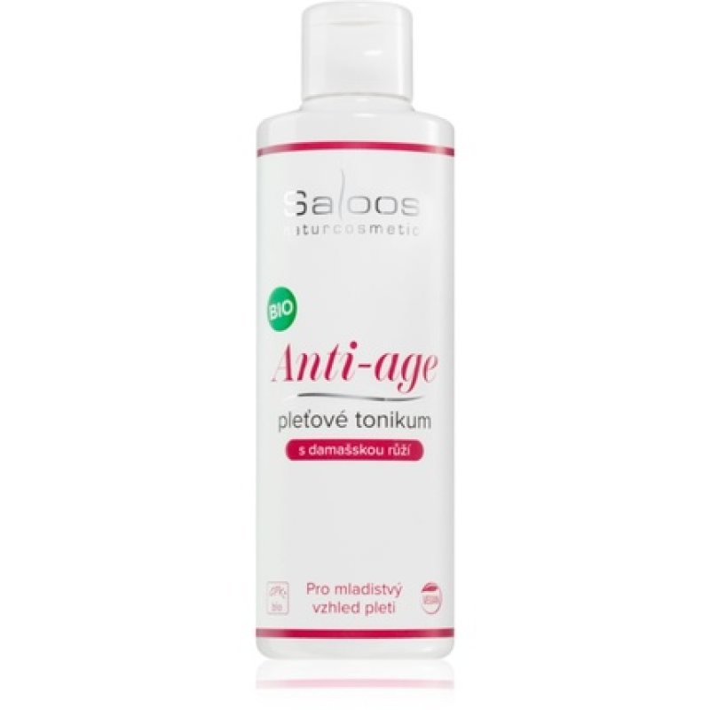 Saloos Anti-Age Smoothing Tonic Lotion - 200 ml, with Damask Rose