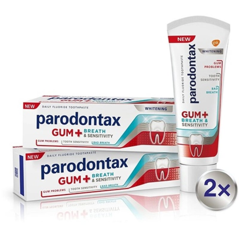 Gum and Sensitive Whitening Duo Toothpaste 2 x 75 ml