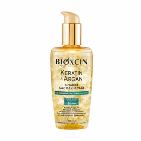 Bioxcin Keratin & Argan Repairing Hair Care Oil 150ml - Deep Repair