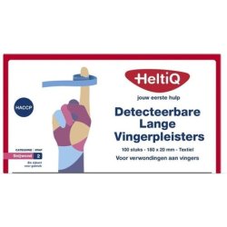 Heltiq Finger Patches Detectable 180x20 Mm Textile 100 Pcs