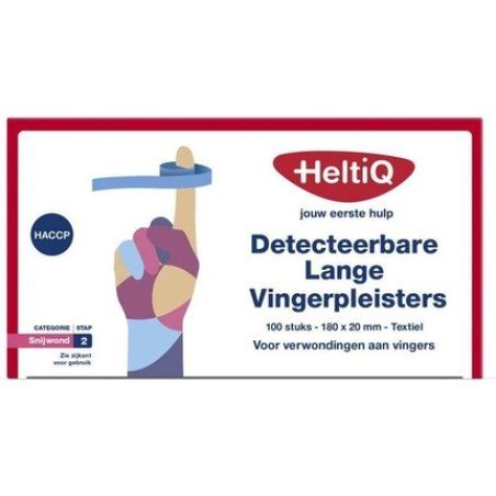 Heltiq Finger Patches Detectable 180x20 Mm Textile 100 Pcs