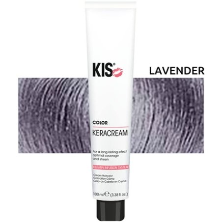 Kis Keracream Color Permanent Hair Color Cream Lavender - High Coverage