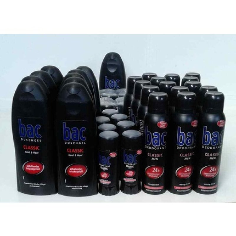 9 Piece Bac Classic Shower Gel for Skin & Hair Bac Classic Men De