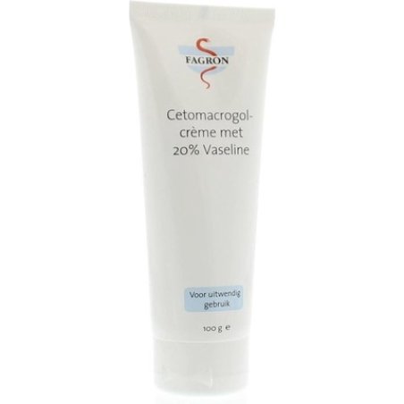 Fagron Cetamacrogol Cream With 20% Vaseline 100 Gr
