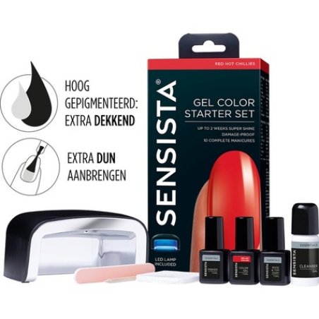 Sensista Gel Color Starter Set Red Hot Chillies - Red