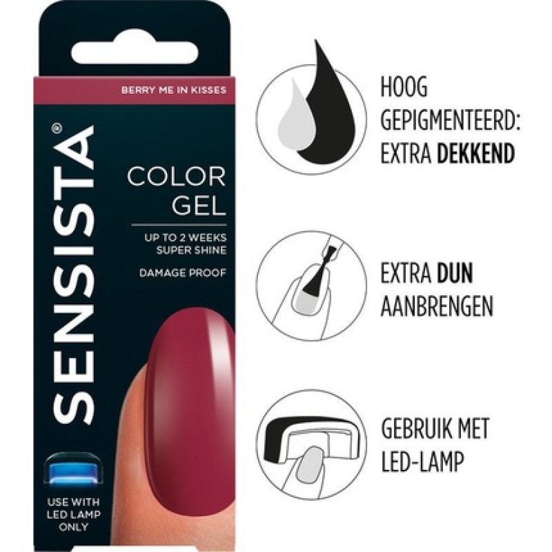 Sensista Color Gel Berry Me In Kisses - Red