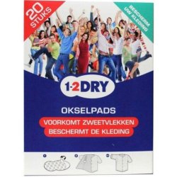 1 2Dry Underarm Pads Antiperspirant - Against Sweat Stains - Absorbent