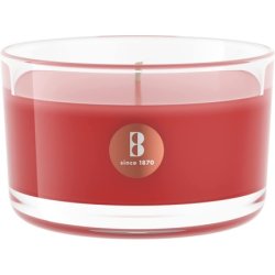Bolsius Small Glass Scented Candle Pomegranate Red