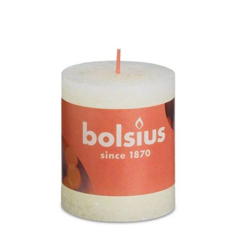 Bolsius Rustiko Shine wax candle Cylinder Cream 1 pc(s)