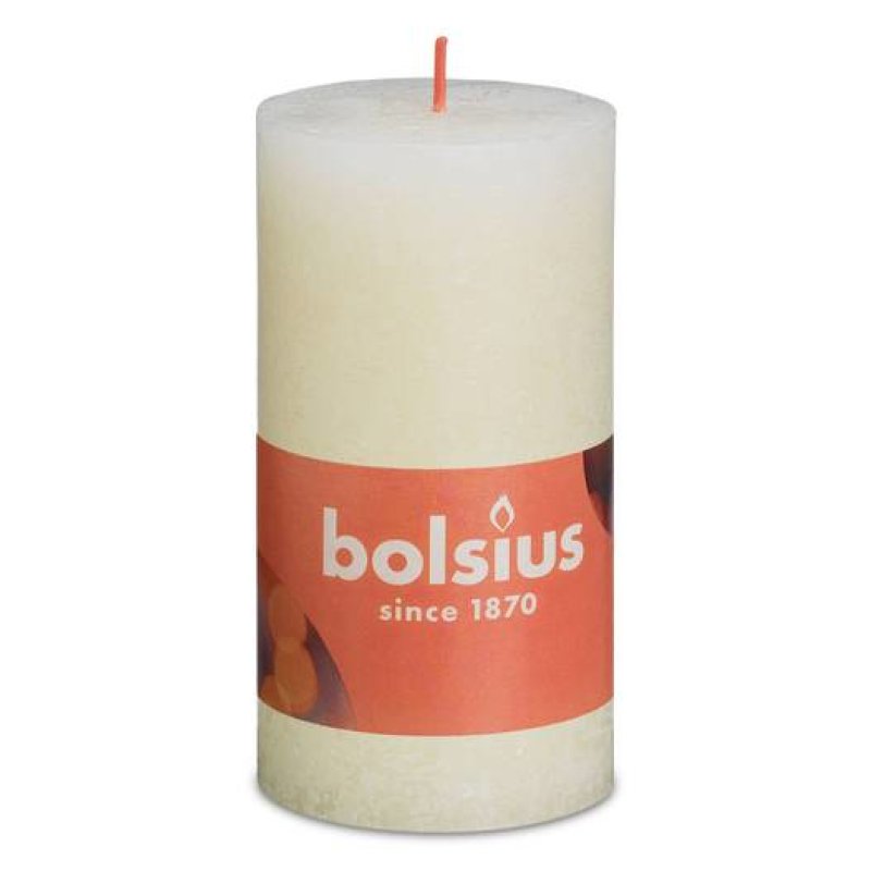 Bolsius Rustic Block Candle 130/68 Ivory