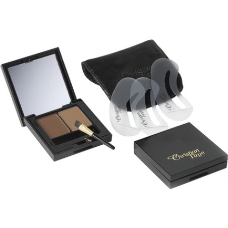 Christian Faye Eyebrow Make Up Duo Medium Brown
