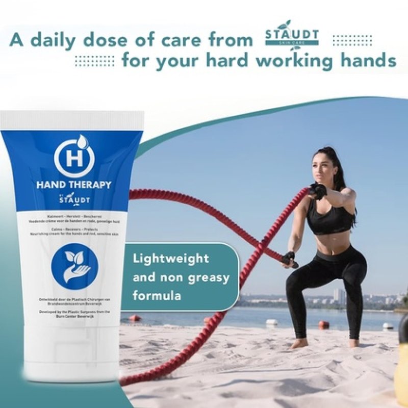 Premium Hand Therapy Cream for Cracked Dry or Irritated Hands with Shea Butter and Hyaluronic Acid - Non Greasy Fast