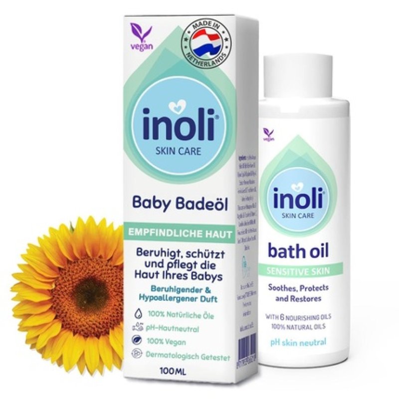 Inoli Baby Oil for the Bath pH-Skin Neutral Bath Additive