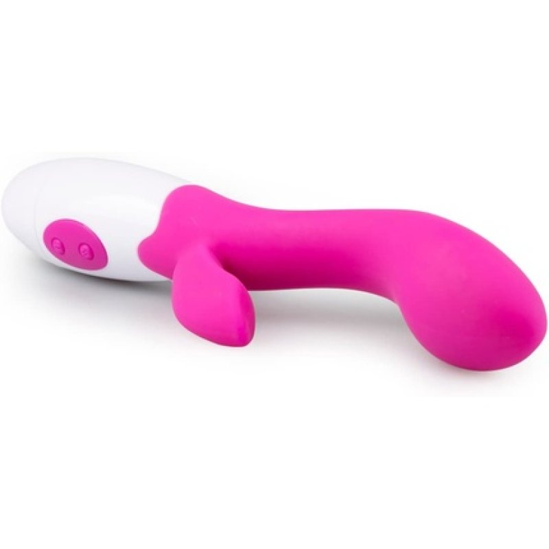 Easytoys Vibe Collection Lily Silicone Vibrator 10cm Pink - 10 Frequency Vibration for Clitoris and G-Spot - 100%