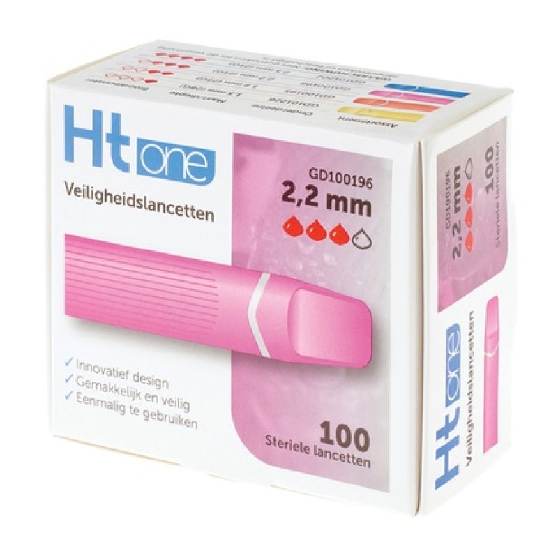 Ht One Safety Lancet 2.2mm - Ideal For Diabetes Care
