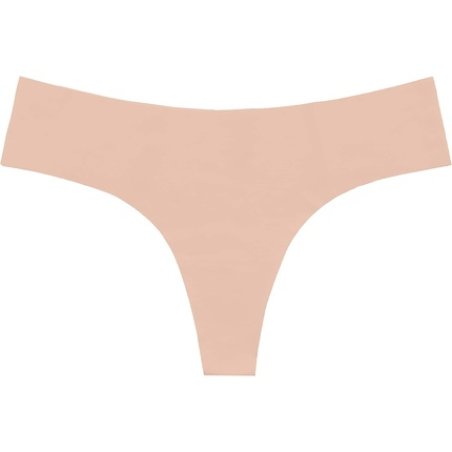 Bye Bra Invisible String Seamless Slip-Free Smooth Edges Ultra Soft Multicolor Pack in Black and Beige Sizes: S, M, L M