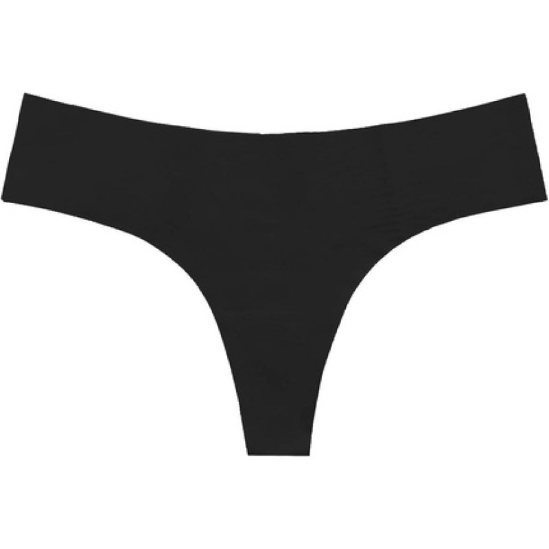 Bye Bra Invisible String Seamless Slip-Free Smooth Edges Ultra Soft Multicolor Pack in Black and Beige 2 Pack Sizes: S,