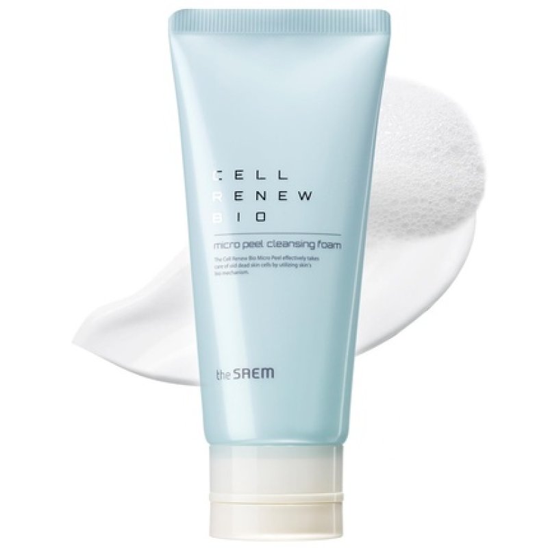 THESAEM Cell Renew Bio Micro Peel Cleansing Foam PHA Enzyme Deep Exfoliating Soothing Moisturizing Care Rich Soft Face