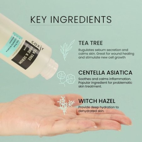 COXIR Tea Tree Pore and Sebum Toner 150ml 5.07oz