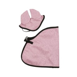My Hobby Horse - Rug & ear bonnet pink glitter (MHH022002)