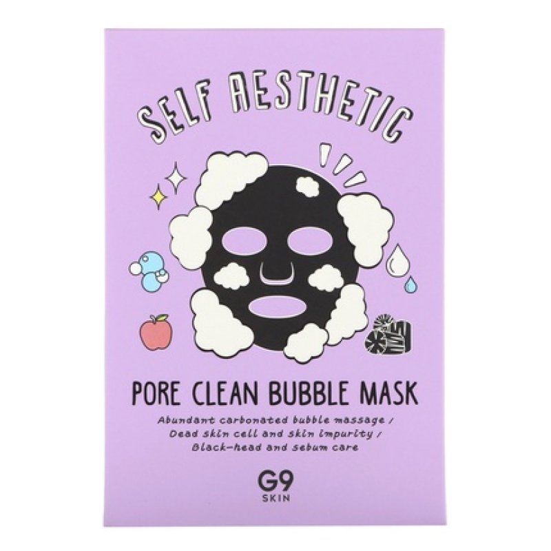 G9 Skin G9skin Self Aesthetic Pore Clean Bubble Beauty Mask - 5 Sheets, 0.78 Fl Oz 23 Ml Each