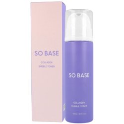 So Base Collagen Bubble Toner 140 Ml - Brightening Foam Toner With Collagen And Peptides