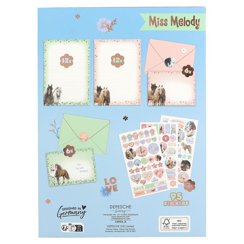 Miss Melody Letter Set