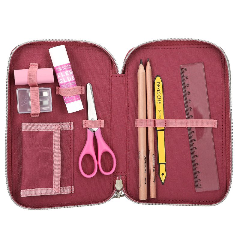 Miss Melody - Triple Pencil Case DREAMLAND - Berry